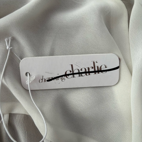 NWT Charming Charlie Small White Button Down Long Sleeve - Picture 14 of 16